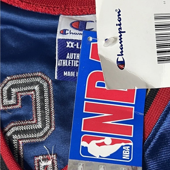 Rare Champion Authentic Allen Iverson Philadelphia 76ers Sixers JERSEY 52 NWT - Picture 8 of 8